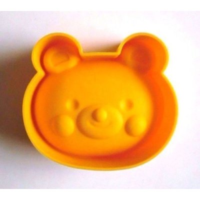 Photo2: Silicone Chocolate Cake Jelly Pudding Mold Plump Bear Animal Brand New