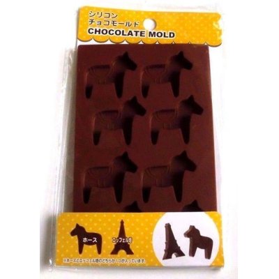 Photo1: Chocolate Silicone Mold Horse Brand New