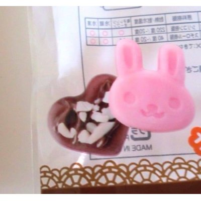 Photo4: Silicone Mold Animal Bear Rabbit Cat Heart Chocolate Pink New