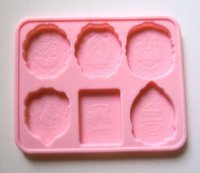 Silicone Chocolate Mold Antique Style Pink Brand New