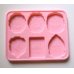 Photo1: Silicone Chocolate Mold Antique Style Pink Brand New (1)