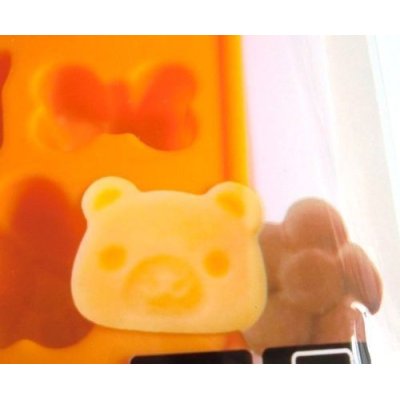 Photo2: Silicone Mold Animal Bear Rabbit Heart Ribbon Chocolate Creamy Caramel Candy New