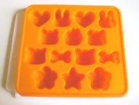 Silicone Mold Animal Bear Rabbit Heart Ribbon Chocolate Creamy Caramel Candy New