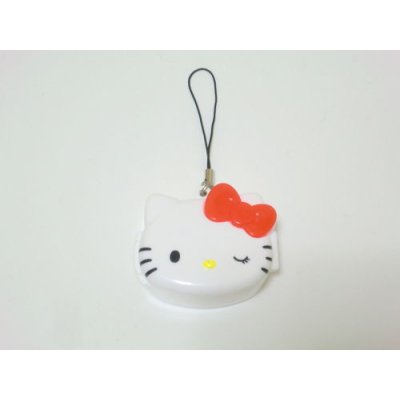 Photo1: Hello Kitty False Eyelash Pill Small Case Brand-New White