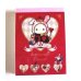 Photo1: San-X Sentimental Circus Mini Memo Pad Heart Brand New Red (1)