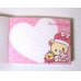 Photo2: San-X Rilakkuma korilakkuma Mini Memo Pad Strawberry Pink Brand New (2)