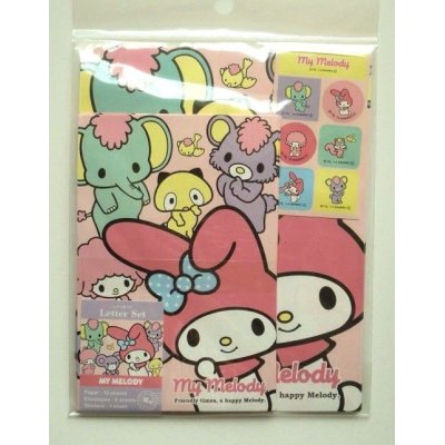 Photo1: Sanrio My Melody Mymelo Letter Set Friends Brand New