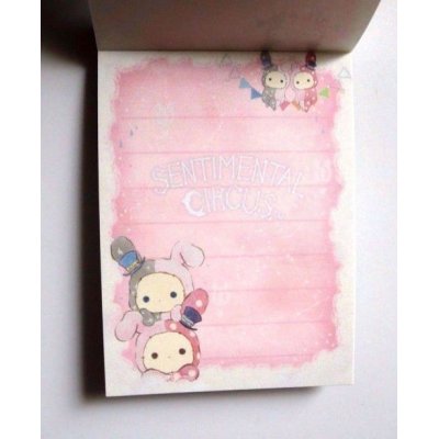 Photo3: San-X Sentimental Circus Mini Memo Pad Brand New Blue