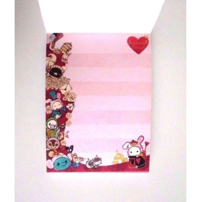 Photo2: San-X Sentimental Circus Mini Memo Pad Heart Brand New Red