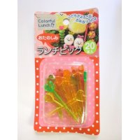 Bento Lunch Box Accessories Food Picks Crystal Heart Ribbon Crown Flower 20 pcs