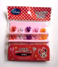 Disney Minnie Mouse Food Picks Crystal Bento Lunch Party