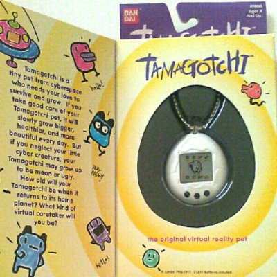 Photo1: Bandai tamagotchi USA ver. white black New