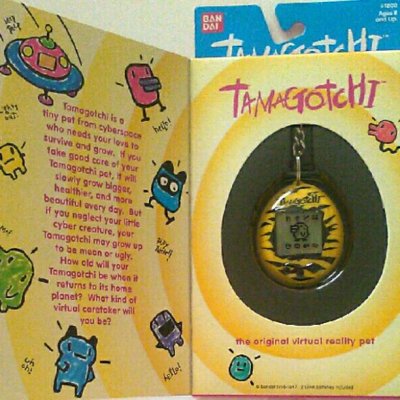 Photo1: Bandai tamagotchi usa ver. yellow black New