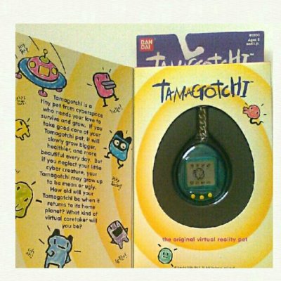 Photo1: Bandai tamagotchi USA ver. Blue 1996-1997 new