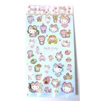 Sanrio Hello Kitty Stickers Ribbon Flower Pink Blue Brand New