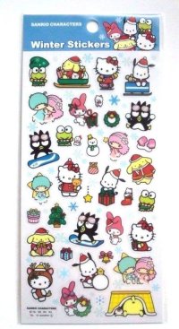 Sanrio Hello Kitty My Melody Little Twin Stars etc..Winter Vinyl Stickers New