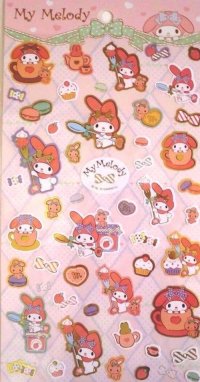 Sanrio My Melody Stickers Sweets Pink Brand New