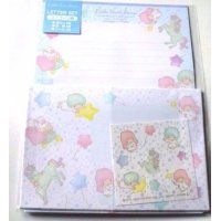 Sanrio Little Twin Stars Kiki & Lala Letter Set Unicorn White Brand New