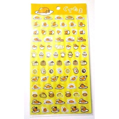 Photo1: Sanrio Gudetama Stickers Transformation Stripe Brand New