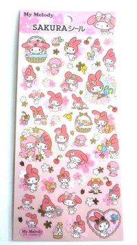 Sanrio My Melody Spring Sakura Stickers Brand-New Pink