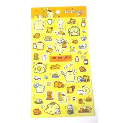 Photo1: Sanrio Pompompurin Stickers Pancake Brand New