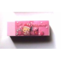 San- X Rilakkuma Korilakkuma Eraser Brand New Strawberry Pink