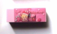 San- X Rilakkuma Korilakkuma Eraser Brand New Strawberry Pink