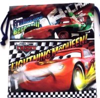 Disney Cars Pouch Kinchaku Mini Bag Lunch Bento Black Brand New