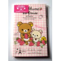 San-X Rilakkuma Strawberry Mini Envelopes Pink Brand New