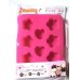 Photo1: Chocolate Star Heart Flower Silicone Mold Brand New Pink (1)