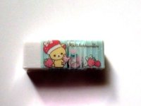 San- X Rilakkuma Korilakkuma Eraser Brand New Strawberry Blue