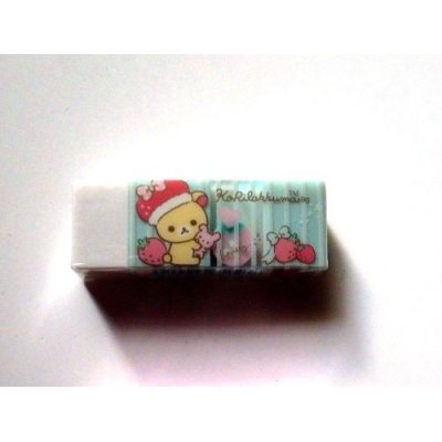 Photo1: San- X Rilakkuma Korilakkuma Eraser Brand New Strawberry Blue