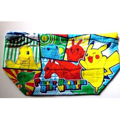 Photo2: Nintendo Pokemon Best Wishes Pikachu Bento Lunch Bags 2 pcs set Brand New