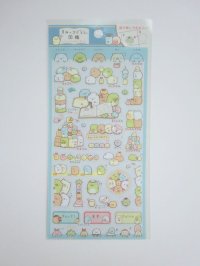 San-X Sumikko Gurashi Vinyl Stickers study blue brand new