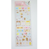 San- X Rilakkuma Korilakkua Masking Memo Stickers Brand New