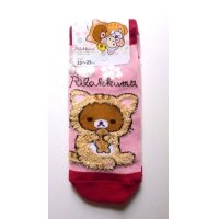 San-X Rilakkuma Ankle Low Cut Socks Cat Taiyaki Pink Red Brand New