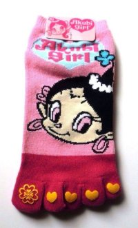 Japanese Geta Split-toe Tabi Socks Akubi Girl Kimono Yukata Pink New