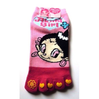 Photo1: Japanese Geta Split-toe Tabi Socks Akubi Girl Kimono Yukata Pink New