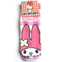 Sanrio My Melody Ankle Low Cut Checked Socks Pink Brand New