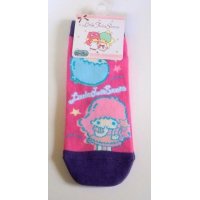 Sanrio Little Twin Stars Kiki & Lala Ankle Low Cut Socks Pink Purple Brand-New