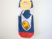 Sanrio Gudetama Ankle Low Cut Socks Egg Red Blue Brand New