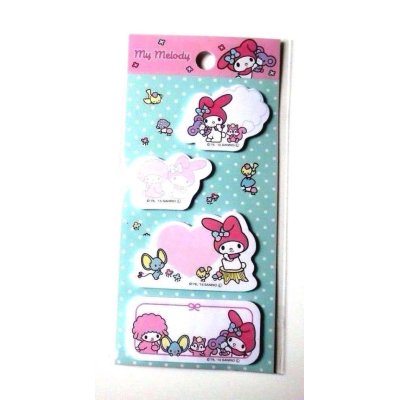 Photo1: Sanrio My Melody Memo Tags Slips Labels Pink Brand New