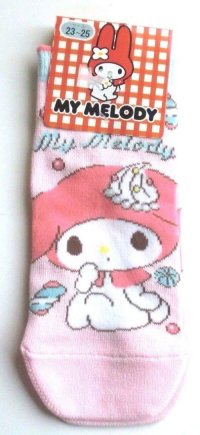 Sanrio My Melody Ankle Low Cut Socks Pink Sweets Brand New