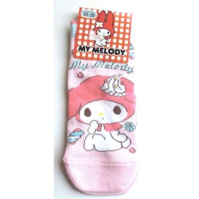 Photo1: Sanrio My Melody Ankle Low Cut Socks Pink Sweets Brand New