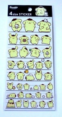 Sanrio Pompompurin 4 Size Sticker Brand-New