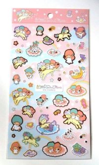 Sanrio Little Twin Stars Kiki & Lala Stickers Unicorn Brand-New