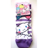 Sanrio Cinnamoroll Socks Purple Stripe Balloon Pink Brand New