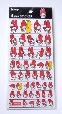 Sanrio My Melody Mymelo 4 Size Sticker Brand-New