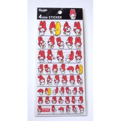 Photo1: Sanrio My Melody Mymelo 4 Size Sticker Brand-New