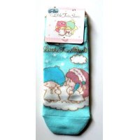 Sanrio Little Twin Stars Kiki & Lala Ankle Low Cut Socks Blue Sky New